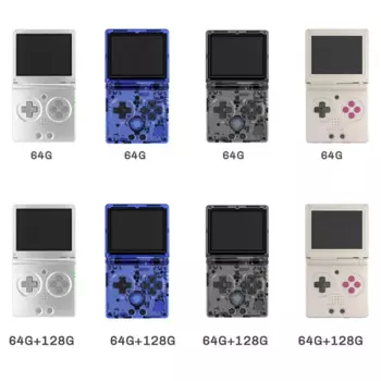 Портативная игровая консоль для ANBERNIC RG35XXSP, классическая складная откидная крышка, ретро ностальгическая игровая консоль с сумкой для хранения