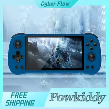 Портативная игровая консоль Powkiddy X55, 5,5 дюйма, Hd Ips экран, 1280*720, двойная карта, Rk3566 Linux, портативная игровая мини-консоль на заказ