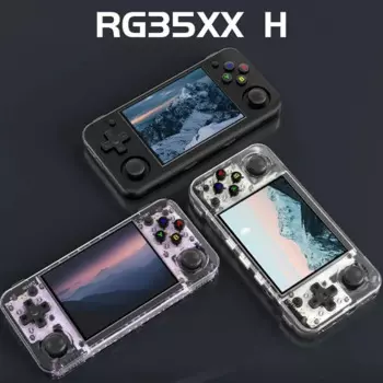 Портативная игровая консоль RG35XX H, 3300 мАч, 64 ГБ, классические игры, 3,5-дюймовый IPS экран, Linux, ретро видеоигры, плеер