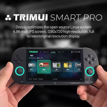 Портативная игровая консоль Trimui Smart Pro с открытым исходным кодом, портативная консоль с высоким разрешением, портативная PSP smooth