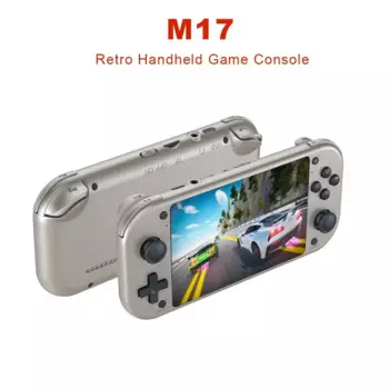 Портативная игровая консоль в стиле ретро M17 с открытым исходным кодом и операционной системой Linux, 4,3 дюймовый экран IPS, портативный карманный видеоплеер для PSP
