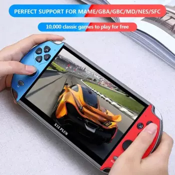 Портативная игровая консоль X12 PLUS/X7S, 7,1 дюйма/3,5 дюйма, HD-экран, Портативный ретро Видео игровой плеер, встроенные 10000 + классических игр