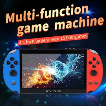 Портативная игровая консоль X7/X12 Plus, 4,3/5,1 дюйма, 13000 игр