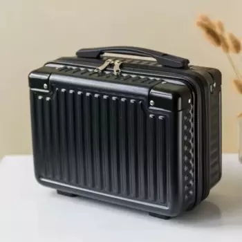 Портативная косметичка, искусственная косметика, жесткий материал, дорожная сумка для туалетных принадлежностей, мини ABS переносной чемодан