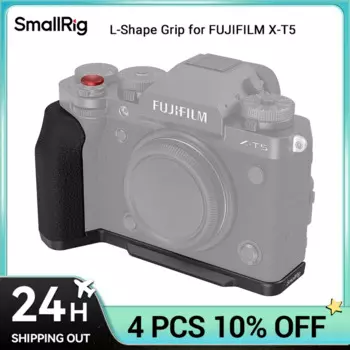 Портативная L-образная рукоятка SmallRig для FUJIFILM X-T5 (черная) с силиконовой рукояткой и кнопкой затвора, легкая, всего 79-4260