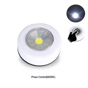 Портативная беспроводная светодиодная подсветка для шкафа, s-образный ручной ночсветильник с питанием от батарейки AAA, сенсорный выключатель, карманная лампа