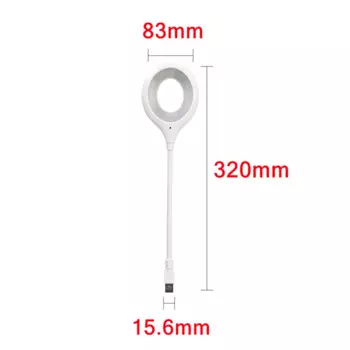 Портативная настольная лампа RnnTuu белая