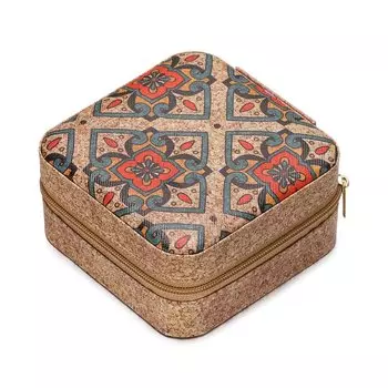 Портативная пробковая шкатулка для украшений AGCFABS
