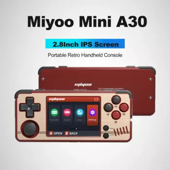 Портативная ручная игра MIYOO MINI A30 в стиле ретро, подарок для детей, экран 2,8 дюйма IPS HD, Wi-Fi, система Linux с открытым исходным кодом