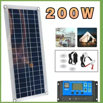 Портативная солнечная панель 12 В 12 В Аккумуляторный блок LiFePO4 литий-железо-фосфат свинцово-Кислотное Зарядное устройство Usb зарядное устройство для кемпинга