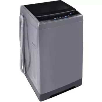 Портативная стиральная машина COMFEE'1.6Cu.ft, полностью автоматическая компактная шайба емкостью 11 фунтов с колесами, 6 программ для стирки, слив белья