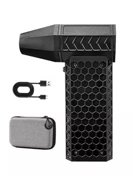 130000 Турбовентилятор об/мин, скорость ветра, 52 м/с, портативный мини-воздуходувка, 3 скорости, регулируемый, мощный вентилятор для барбекю, очистка клавиатуры