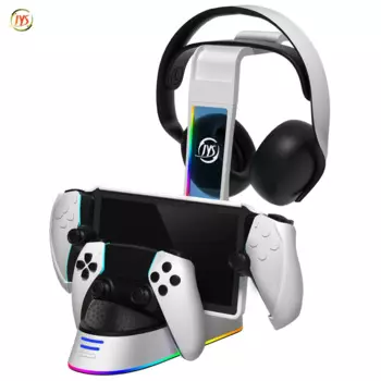 Портативная зарядная док-станция для PS5 с RGB-подставкой