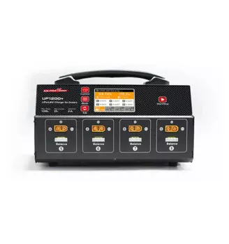 Портативное балансирующее зарядное устройство Ultra Power UP1200 +, 8 каналов, 6S LiPo LiHV, с дисплеем, для сельскохозяйственного беспилотного летательного аппарата