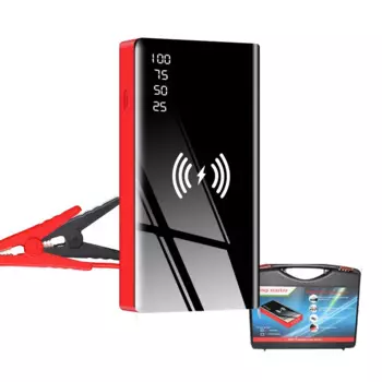 Портативное Беспроводное зарядное устройство Power Bank 20000 мАч для телефонов Автомобильное зарядное устройство Jump Starter Booster для бензина Дизельный автомобильный стартер Buster
