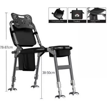 Портативное рыболовное складное Портативное Многофункциональное легкое настольное сиденье из алюминиевого сплава многоместное кресло для дикой рыбалки