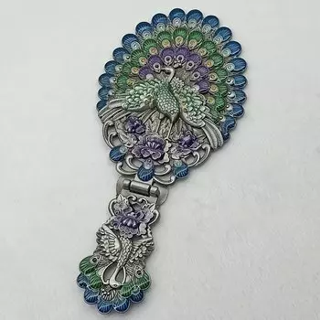 Портативное складное зеркало Theuphela в форме павлина