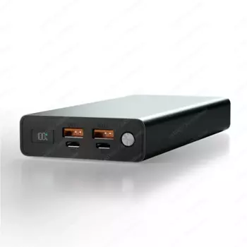 Портативный аккумулятор из алюминиевого сплава 20000 мАч, 20 В, 5 А, USB C PD, быстрая зарядка для ноутбука, зарядное устройство 100 Вт