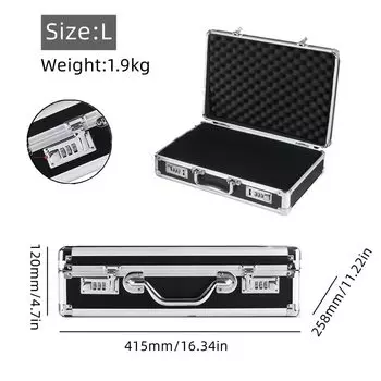 XMSJ Портативный алюминиевый ящик для инструментов с паролем