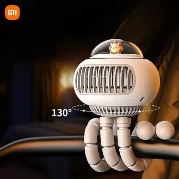 Портативный беслопастный вентилятор Xiaomi UFO для безопасной детской коляски, бесшумный уличный портативный мини складной вентилятор с USB-зарядкой для дома