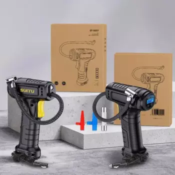 Портативный беспроводной автомобильный надувной насос 120 вт, электрический автомобильный насос для шин, ручной автомобильный воздушный компрессор, автомобильные аксессуары