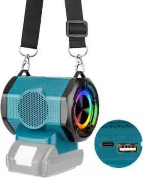 Портативный беспроводной Bluetooth-динамик, стереоплеер, громкоговоритель, усилитель для Makita 18 в, литий-ионный аккумулятор с USB, внешний подарок