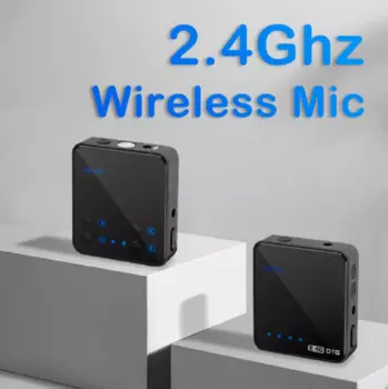 Портативный беспроводной петличный микрофон GAW-840 2,4G, интеллектуальное Шумоподавление для цифровых зеркальных камер, смартфонов и планшетов