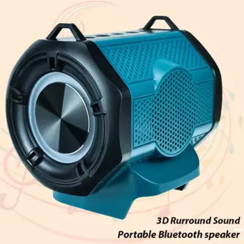 Портативный Bluetooth-динамик, стерео-плеер, беспроводной громкоговоритель, усилитель для Makita 18 в, литий-ионный аккумулятор с USB, внешний