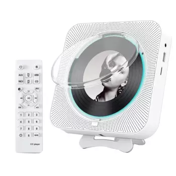 Портативный CD-проигрыватель с Bluetooth, настенный CD-проигрыватель, домашние музыкальные проигрыватели с дистанционным управлением, ЖК-дисплей, штепсельная вилка европейского стандарта