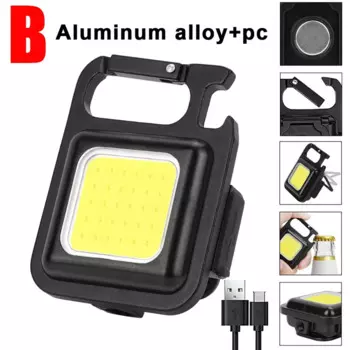 Портативный COB фонарик OEING черный