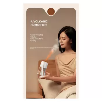 Портативный Домашний Настольный увлажнитель воздуха, мини-очиститель воздуха, имитация пламени, семь цветов атмосферы, светильник увлажнитель A