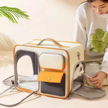 Портативный дорожный рюкзак сумка-переноска для животных Cat, вместительный трехсторонний дышащий рюкзак для кошек, многофункциональный рюкзак для домашних животных