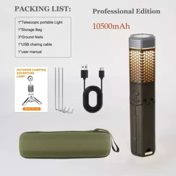 Портативный фонарь PDQ 10500 мАч