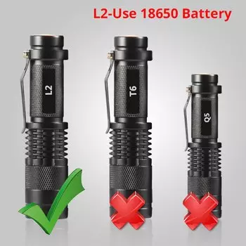 Портативный фонарь TRLIFE Q5 T6 черный