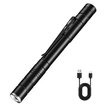 Портативный фонарик-ручка POCKETMAN белый-желтый