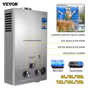 Портативный газовый водонагреватель VEVOR