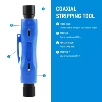 Портативный инструмент для зачистки кабеля Agiiman