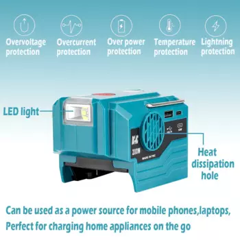 Портативный инвертор для Makita 18 в аккумулятор 200 Вт AC 120-220 В модифицированный синусоидальный адаптер питания уличный портативный инвертор