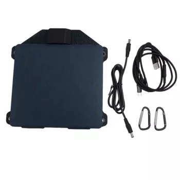 Портативный комплект солнечной панели, складное солнечное зарядное устройство, 15 Вт, 5 В, USB, водонепроницаемая солнечная панель ETFE, USB-порты, уличное зарядное устройство для кемпинга