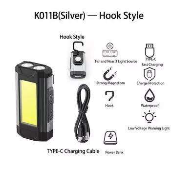 Портативный магнитный светодиодный фонарь ESMARTER