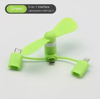 Портативный мини-USB-вентилятор, Охлаждающий Вентилятор Для Портативного Зарядного Устройства, 2 Вт, 5 В, Естественный Сон