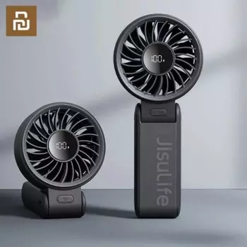 Портативный мини-вентилятор Youpin JISULIFE с USB, портативный малошумный зарядный мини-вентилятор для общежития, офиса, студенческого подарка