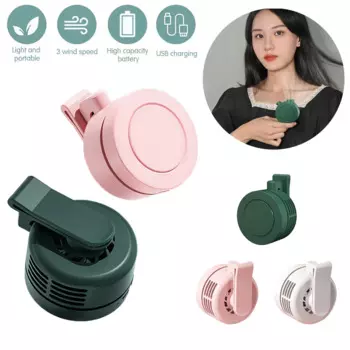 Портативный Перезаряжаемый мини-вентилятор на клипсе для использования в помещении и на улице