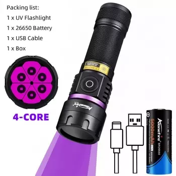 Портативный ультрафиолетовый фонарь Alonefire SV116