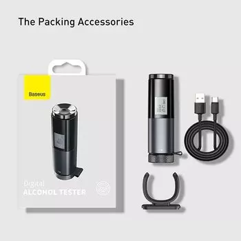 Портативный USB Перезаряжаемый Алкотестер Baseus