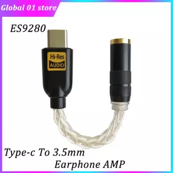 Портативный усилитель для наушников 600 HPA USB Type C DAC Codecs ES9280 DSD Hard Decode HiFi Amp для SAMSUNG Xiaomi HUAWEI OnePlus