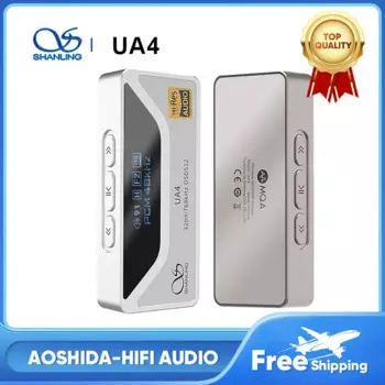 Портативный усилитель для наушников SHANLING UA4, ЦАП с USB, усилитель для наушников с высоким разрешением, чип ES9069Q 3,5/4,4 мм PCM768 DSD512 для Android/Mac/iOS