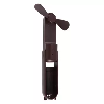 Портативный вентилятор Mini Hold By Hand Fan USB 1200MAh перезаряжаемый ручной небольшой карманный вентилятор с аккумулятором, коричневый