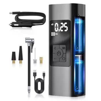 Портативный воздушный компрессор для шин, беспроводной портативный воздушный насос для автомобильных шин, psi, портативный воздушный насос для шин с ЖК-дисплеем