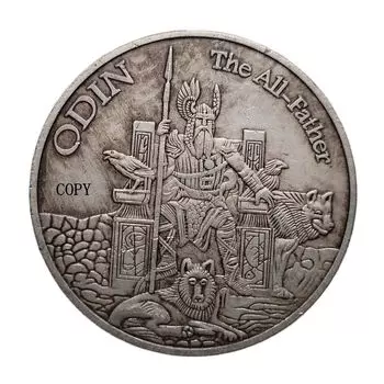 Посеребренная копия монеты HB(240) Хобо Никель Морган Доллар